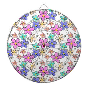 kleurrijke regenboog heldere bloemen hommels bloem dartbord