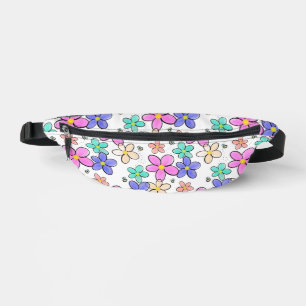 kleurrijke regenboog heldere bloemen hommels bloem heuptasje