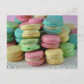 Kleurrijke regenboog heldere macarons macaron brie briefkaart (Voorkant)