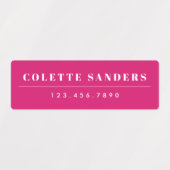 Kleurrijke regenboog, heldere waterdichte naam labels (Design 1)