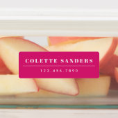 Kleurrijke regenboog, heldere waterdichte naam labels (Aangebracht)