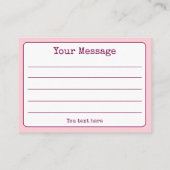 Kleurrijke regenboog Jouw tekst bekleed opmerking Visitekaartje (Achterkant)