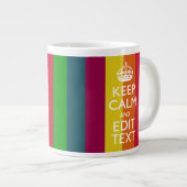 Kleurrijke regenboog kalm houden en Jouw tekst aan Grote Koffiekop (Voorkant rechts)