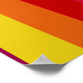 Kleurrijke regenboog kalm houden en Jouw tekst aan Poster (Hoek)