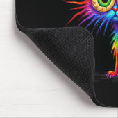 Kleurrijke regenboog kat graphics muismat (Hoek)