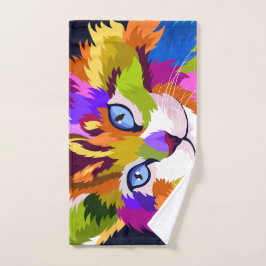 Kleurrijke Regenboog Kat Liefhebber Cadeau | Artis Bad Handdoek