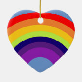 Kleurrijke regenboog keramisch ornament (Achterkant)