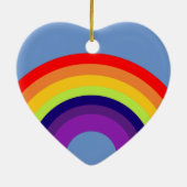 Kleurrijke regenboog keramisch ornament (Achterkant)