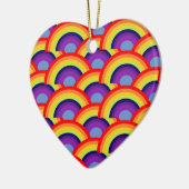 Kleurrijke regenboog keramisch ornament (Links)