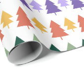 Kleurrijke Regenboog Kerstboom Cadeaupapier (Rol Hoek)