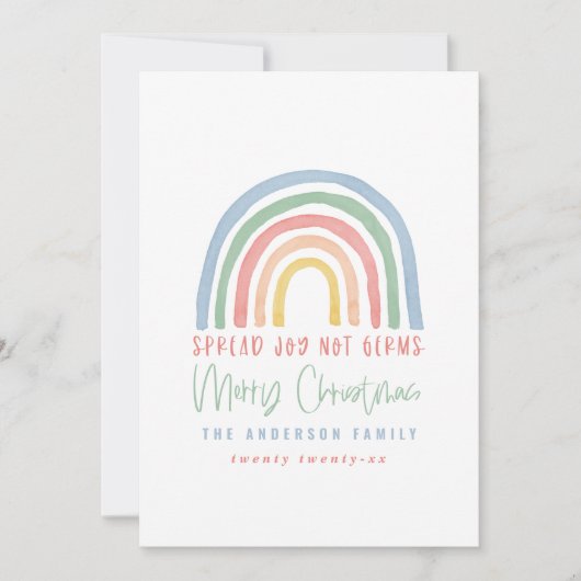 Kleurrijke regenboog kerstcadeautjes genieten van  (Voorkant)