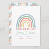 Kleurrijke regenboog kerstcadeautjes genieten van  (Voorkant / Achterkant)