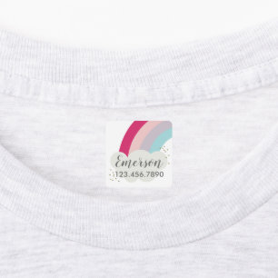 Kleurrijke regenboog kids waterdichte sticker