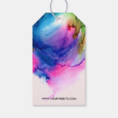 Kleurrijke Regenboog Kleding Business Hang Label Cadeaulabel (Achterkant)