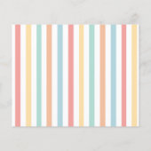 Kleurrijke regenboog laat feestelijke verjaardagsu (Achterkant)