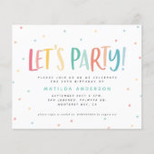 Kleurrijke regenboog laat feestelijke verjaardagsu (Voorkant)