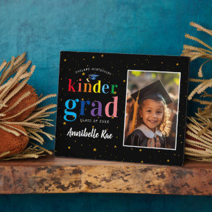 Kleurrijke Regenboog Letters   Kinder Graduatie Fo Fotoplaat