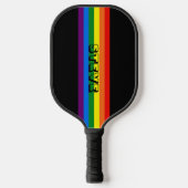 Kleurrijke regenboog LGBT Gay Pride Persoonlijk Pickleball Paddle (Voorkant)