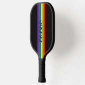 Kleurrijke regenboog LGBT Gay Pride Persoonlijk Pickleball Paddle (Links)