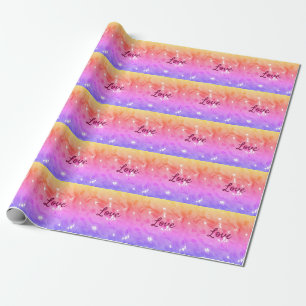 Kleurrijke regenboog liefde trots LGBTQ gay patroo Cadeaupapier