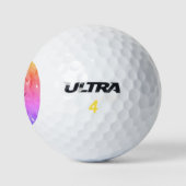 Kleurrijke regenboog liefde trots LGBTQ gay patroo Golfballen (Logo)