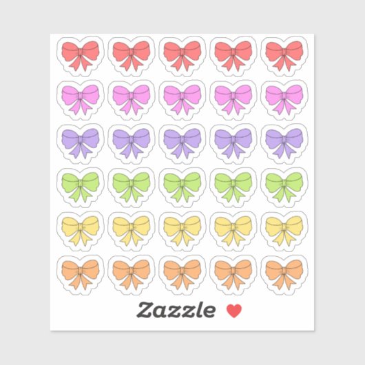 Kleurrijke regenboog linten decoratieve plakboek sticker (Vel)