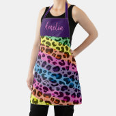 Kleurrijke regenboog luipaard print dier patroon schort (Insitu)