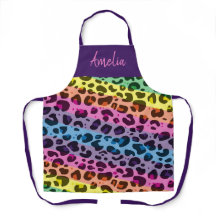 Kleurrijke regenboog luipaard print dier patroon