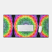 Kleurrijke regenboog Mandala Bureaumat (Keyboard & Muis)