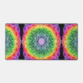 Kleurrijke regenboog Mandala Bureaumat (Voorkant)