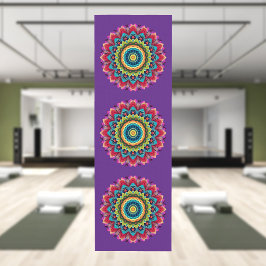 Kleurrijke Regenboog Mandala Yoga Mat