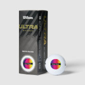Kleurrijke Regenboog Message Golfballen (Verpakking)