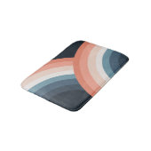 Kleurrijke regenboog met dubbele retro-stijl badmat (Gekanteld)