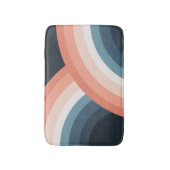 Kleurrijke regenboog met dubbele retro-stijl badmat (Voorkant Verticaal)