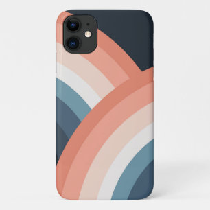 Kleurrijke regenboog met dubbele retro-stijl Case-Mate iPhone case