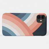 Kleurrijke regenboog met dubbele retro-stijl Case-Mate iPhone case (Achterkant (horizontaal))