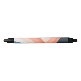 Kleurrijke regenboog met dubbele retro-stijl zwarte inkt pen