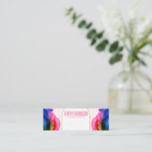 Kleurrijke Regenboog Moderne Oorbel Sieraden Displ Mini Visitekaartje (Staand voorkant)