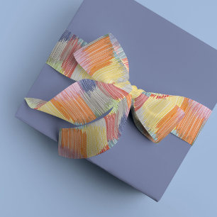 Kleurrijke regenboog Moderne rand Satijnen Lint