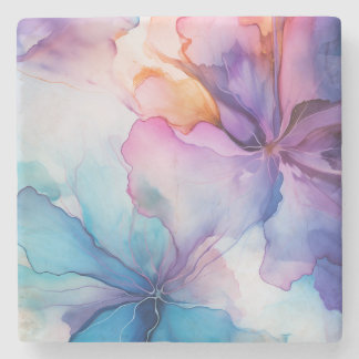 Kleurrijke Regenboog Mozaïek Waterverf Marmeren On Stenen Onderzetter