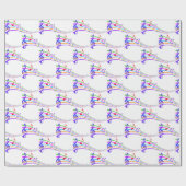 Kleurrijke Regenboog Musical Notes Cadeaupapier (Vlak)