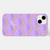 Kleurrijke regenboog naam script gepersonaliseerd Case-Mate iPhone case (Achterkant (horizontaal))