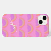 Kleurrijke regenboog naam script gepersonaliseerd Case-Mate iPhone case (Achterkant (horizontaal))