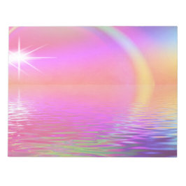 Kleurrijke regenboog notitieblok