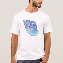 Kleurrijke regenboog oceaanschelp illustratie