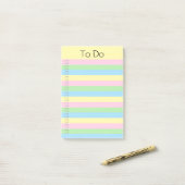 Kleurrijke regenboog om lijst te doen post-it® notes (Op bureau)