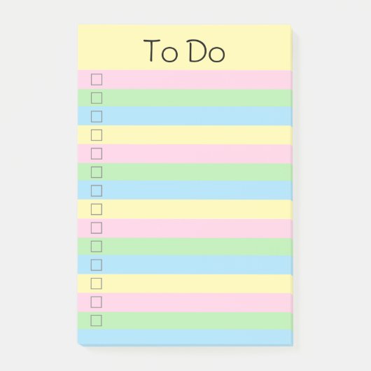 Kleurrijke regenboog om lijst te doen post-it® notes (Voorkant)