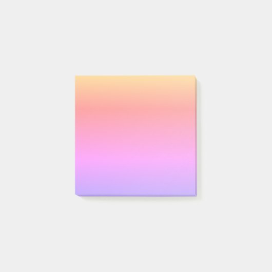 Kleurrijke regenboog Ombré 4Celeste Post-it® Notes (Voorkant)