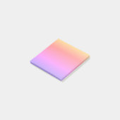 Kleurrijke regenboog Ombré 4Celeste Post-it® Notes (Schuin)