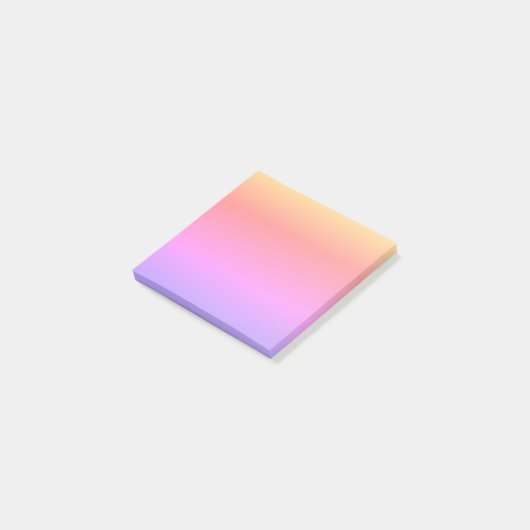 Kleurrijke regenboog Ombré 4Celeste Post-it® Notes (Schuin)